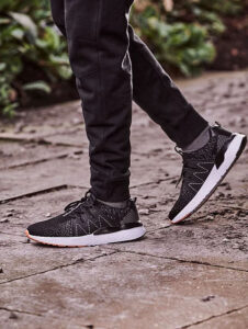 ADAPT Black Knitted Cage Trim Trainers