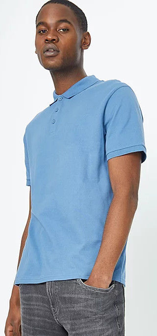 ASDA Blue Pique Polo Shirt