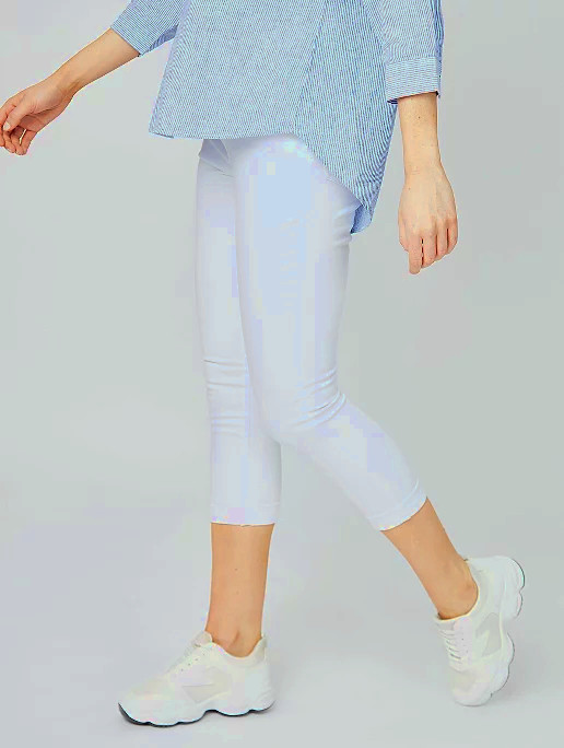 ASDA White Denim Cropped Length Jeans