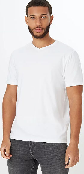ASDA White V-Neck T-Shirt