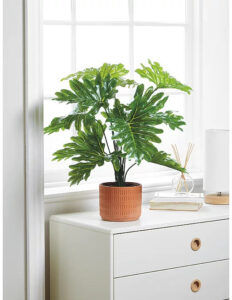 Artificial Philodendron In Black Pot 60cm