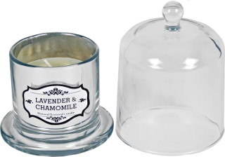 Lavender & Chamomile Scented Jar Candle by lili manor