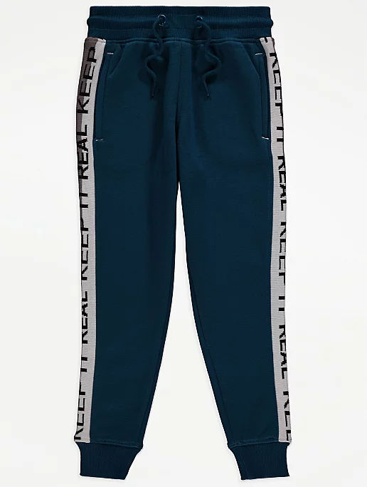 Navy Keep It Real Cut and Sew Joggers