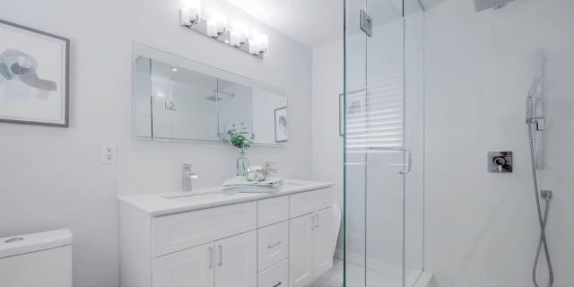clean white bathroom