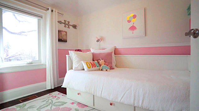 Young Girls bedroom ideas white and pink